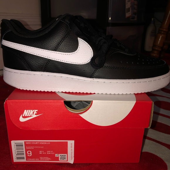 Nike Court Vision Lo Black / White - Picture 13 of 14